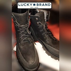 Lucky Brand Black Leather Boots size 9 NEVER WORN